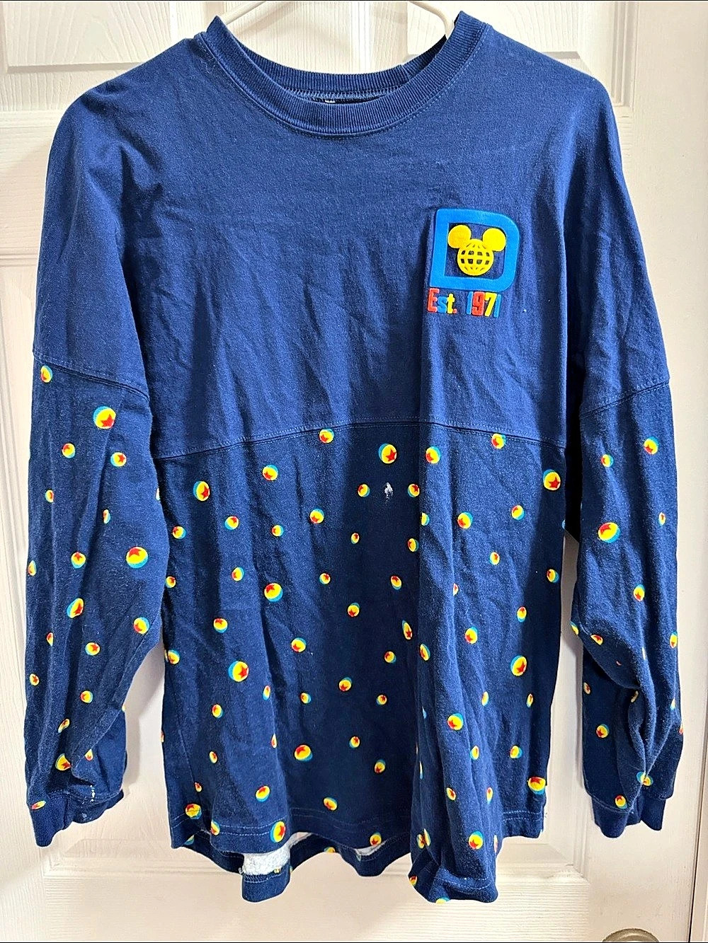 Disney Parks Walt Disney World Pixar Ball Spirit Jersey Blue